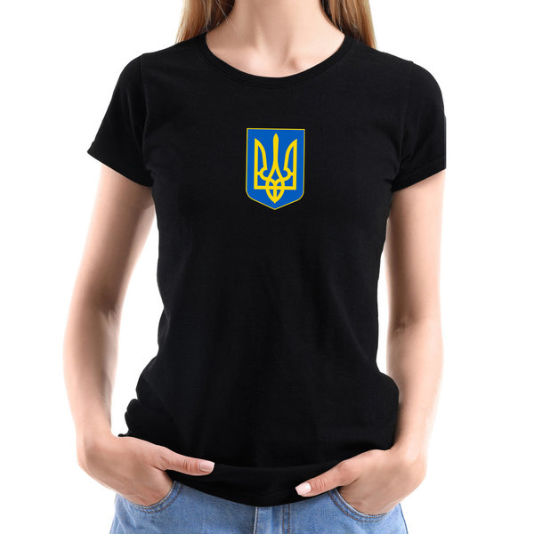 EAKS® Damen T-Shirt "Ukraine Wappen"