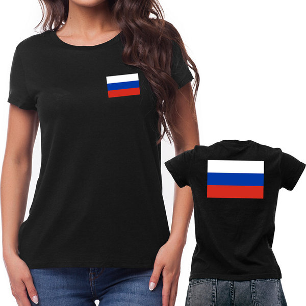 EAKS® Damen T-Shirt "Russlandflagge"