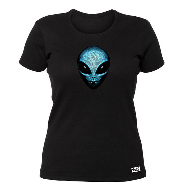 EAKS® Damen T-Shirt "Blue Alien"