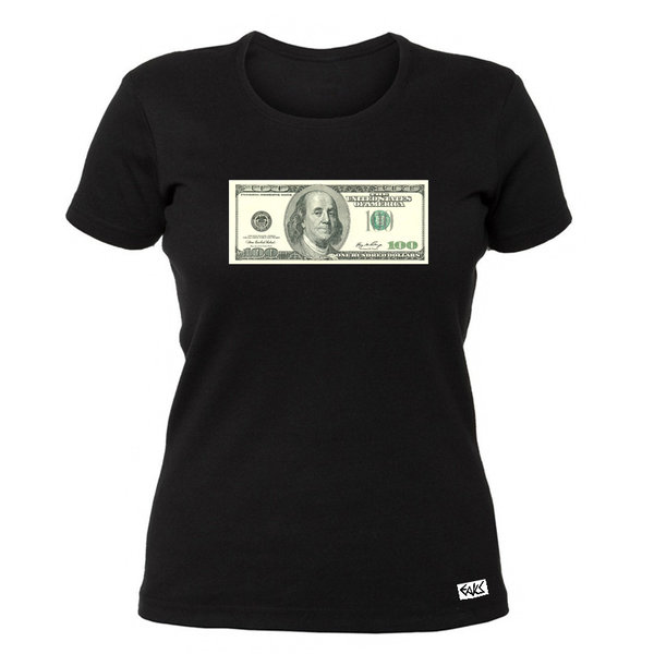 EAKS® Damen T-Shirt "100 Dollar Bill"
