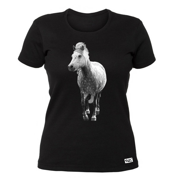 EAKS® Damen T-Shirt "Schimmel" (Pferd / Horse)