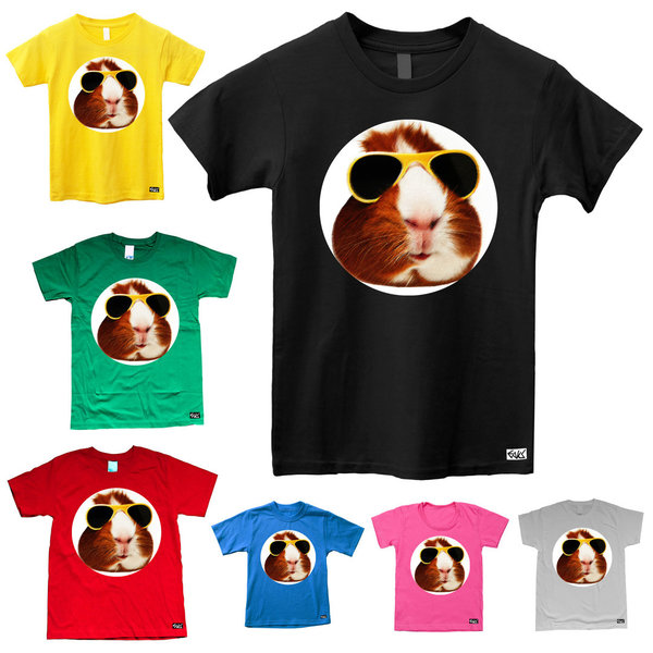 EAKS® Kinder T-Shirt "Meerschweinchen mit Sonnenbrille"