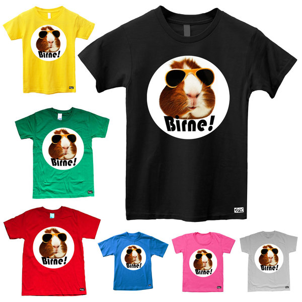 EAKS® Kinder T-Shirt "Meerschweinchen mit Sonnenbrille, Birne!"