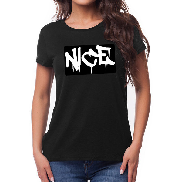 EAKS® Damen T-Shirt "Nice-Graffiti-Tag"