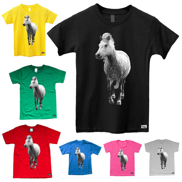 EAKS® Kinder T-Shirt "Schimmel" (Pferd / Pony / Horse)